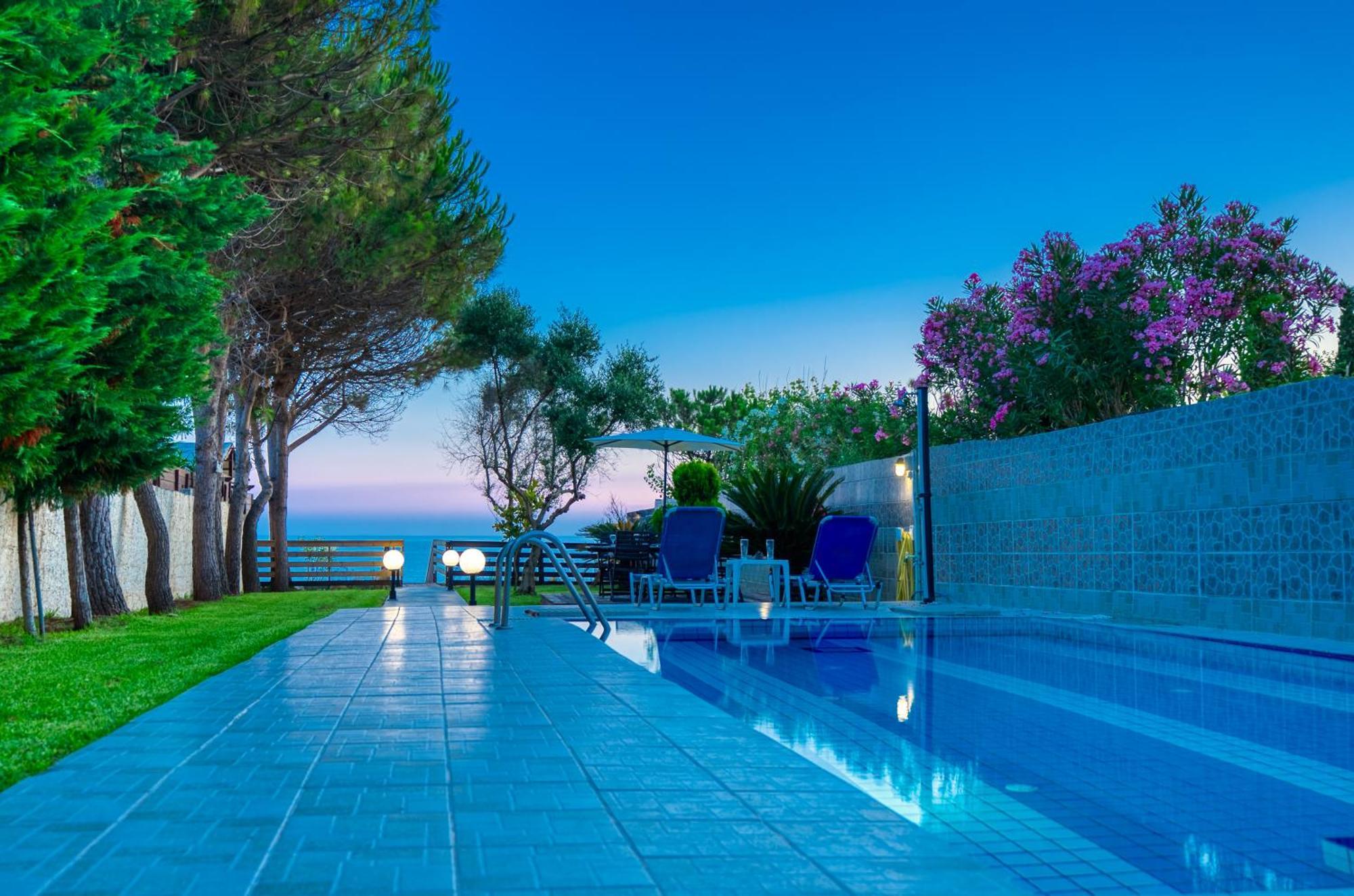 Villa Angela Ágios Matthaíos 外观 照片